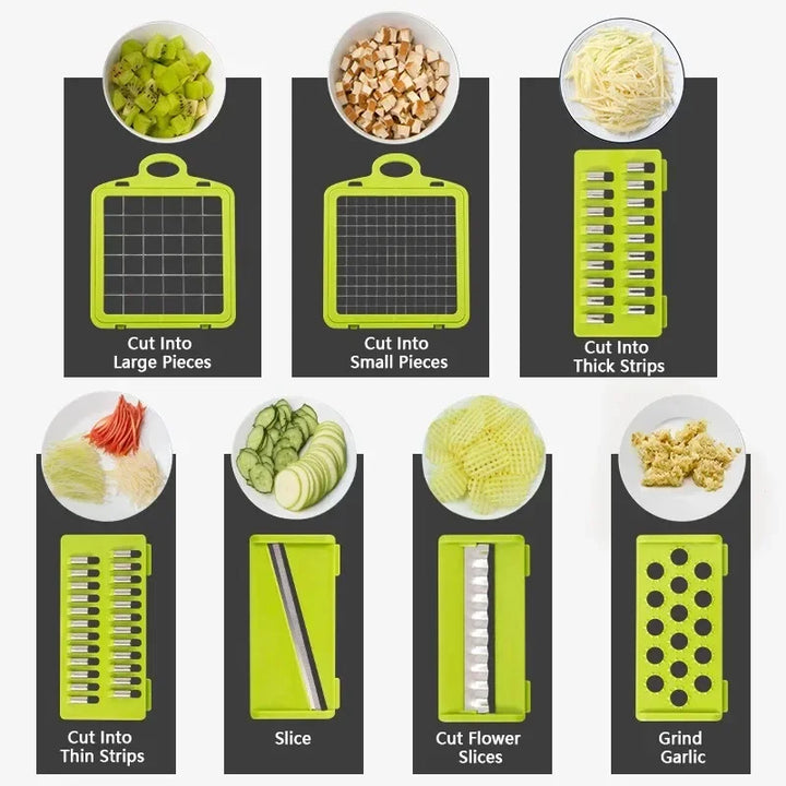 14-in-1 Multifunctional Vegetable Chopper and Slicer