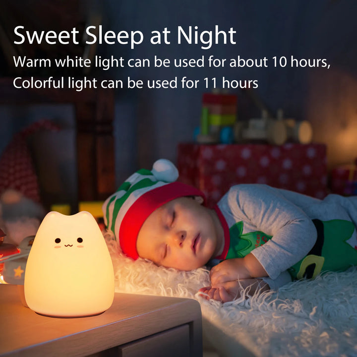 Mini Kawaii Cat Baby Night Lamp