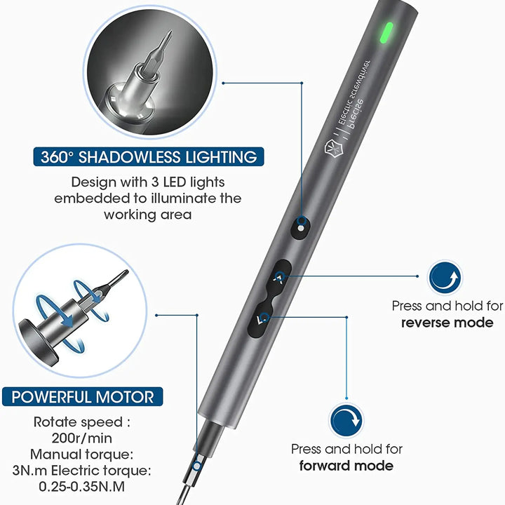 Mini Electric Screwdriver Set